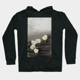 Chicks by Ohara Koson Hoodie